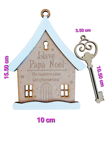 Casita- llave Papá Noel