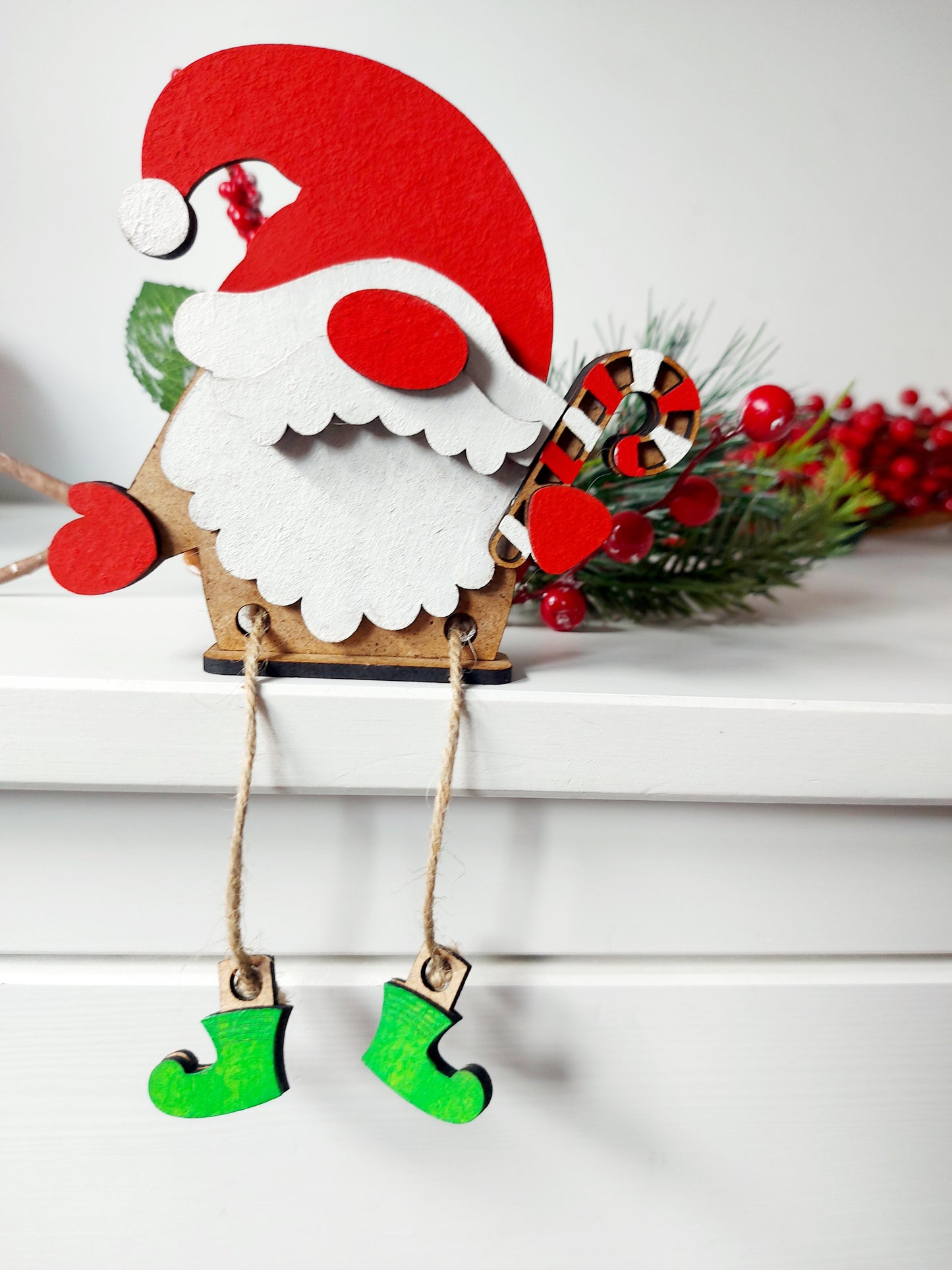 Duende Navideño bastón caramelo