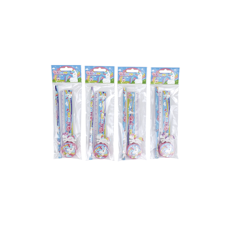 Set papelería Unicornio