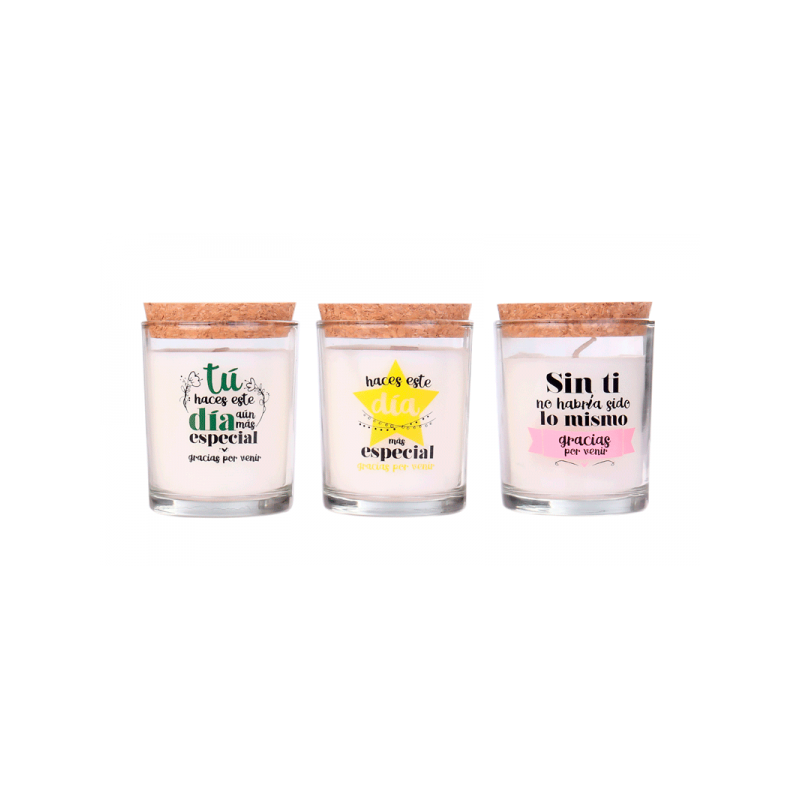 Vela "Gracias por venir"