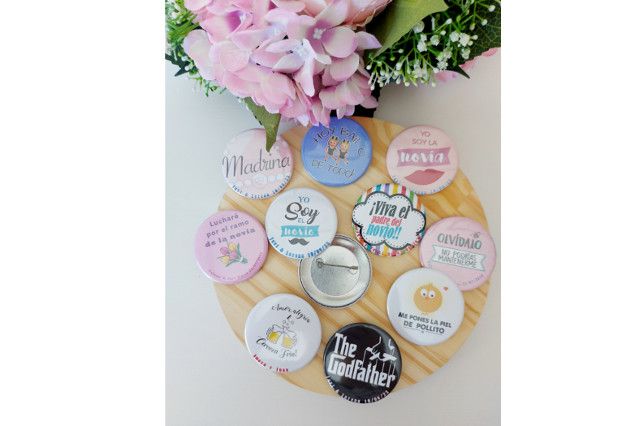 Pack chapas divertidas (100 unidades)