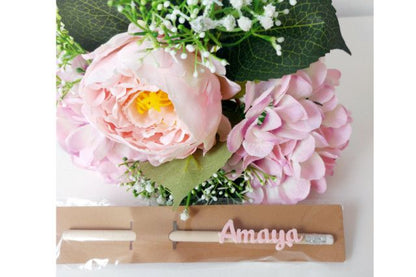 Lápiz con nombre en relieve (5 Unidades)