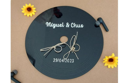 Porta-alianzas metacrilato "vinilo"