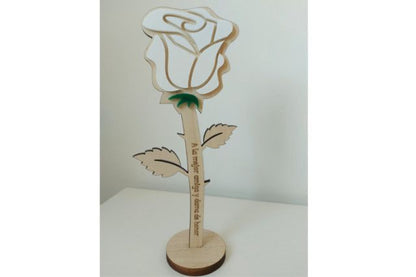 Rosa de Madera y Metacrilato